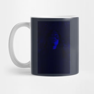 Beautiful girl. Dark, very dimm blue. So beautiful. Mug